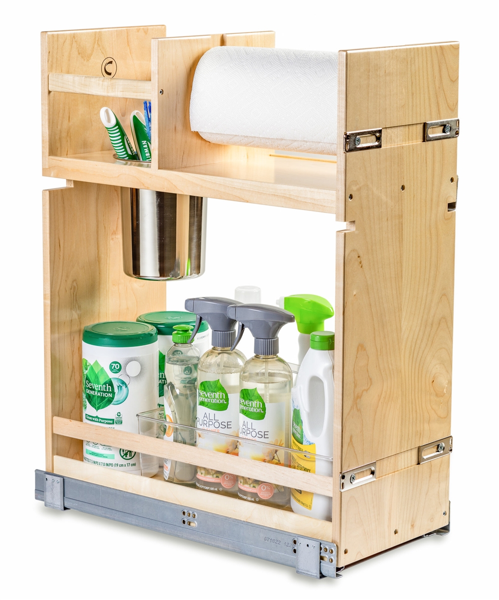Rev-A-Shelf Paper Towel Pull Out Organizer with Soft Close, Face