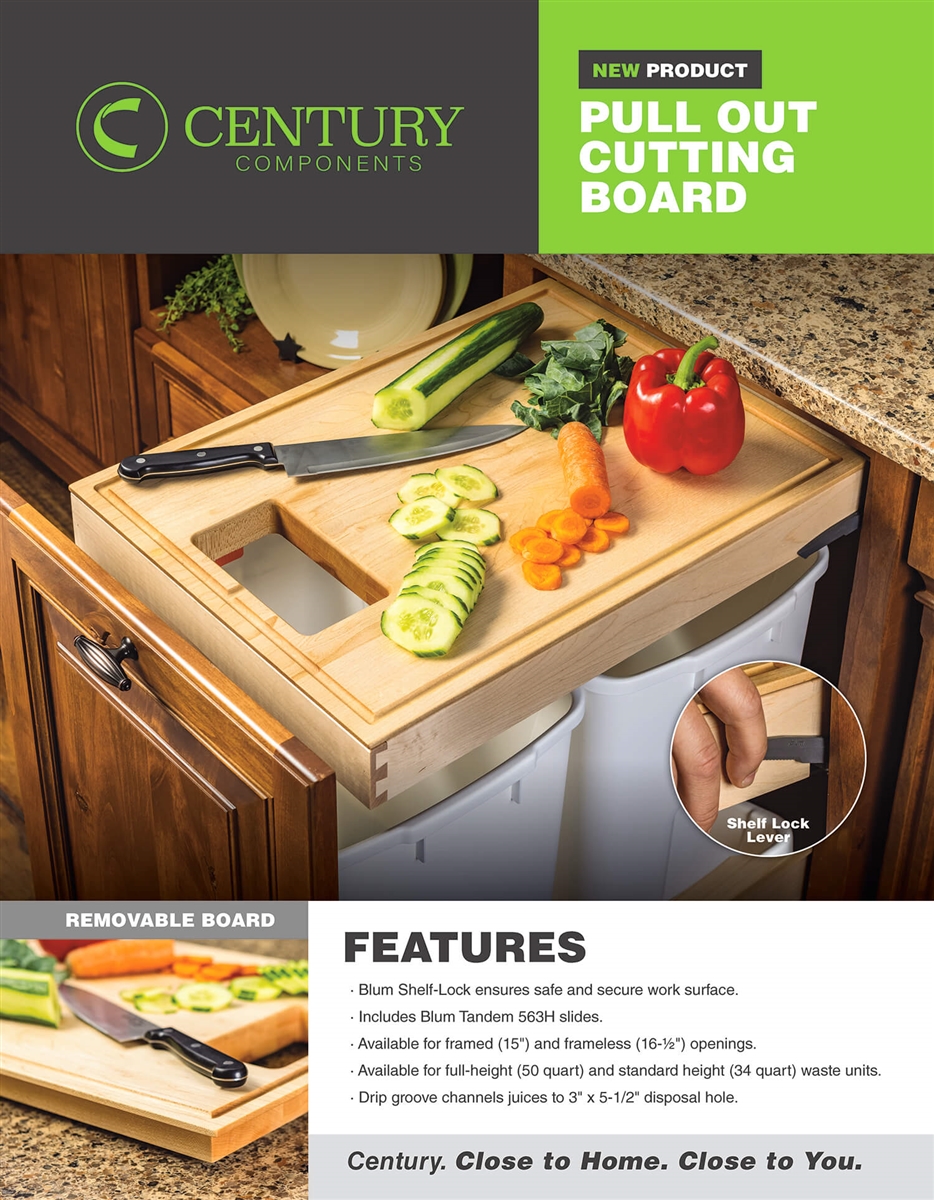 34 Quart 16 Cutting Board Pull-Out - CBP16-34PF