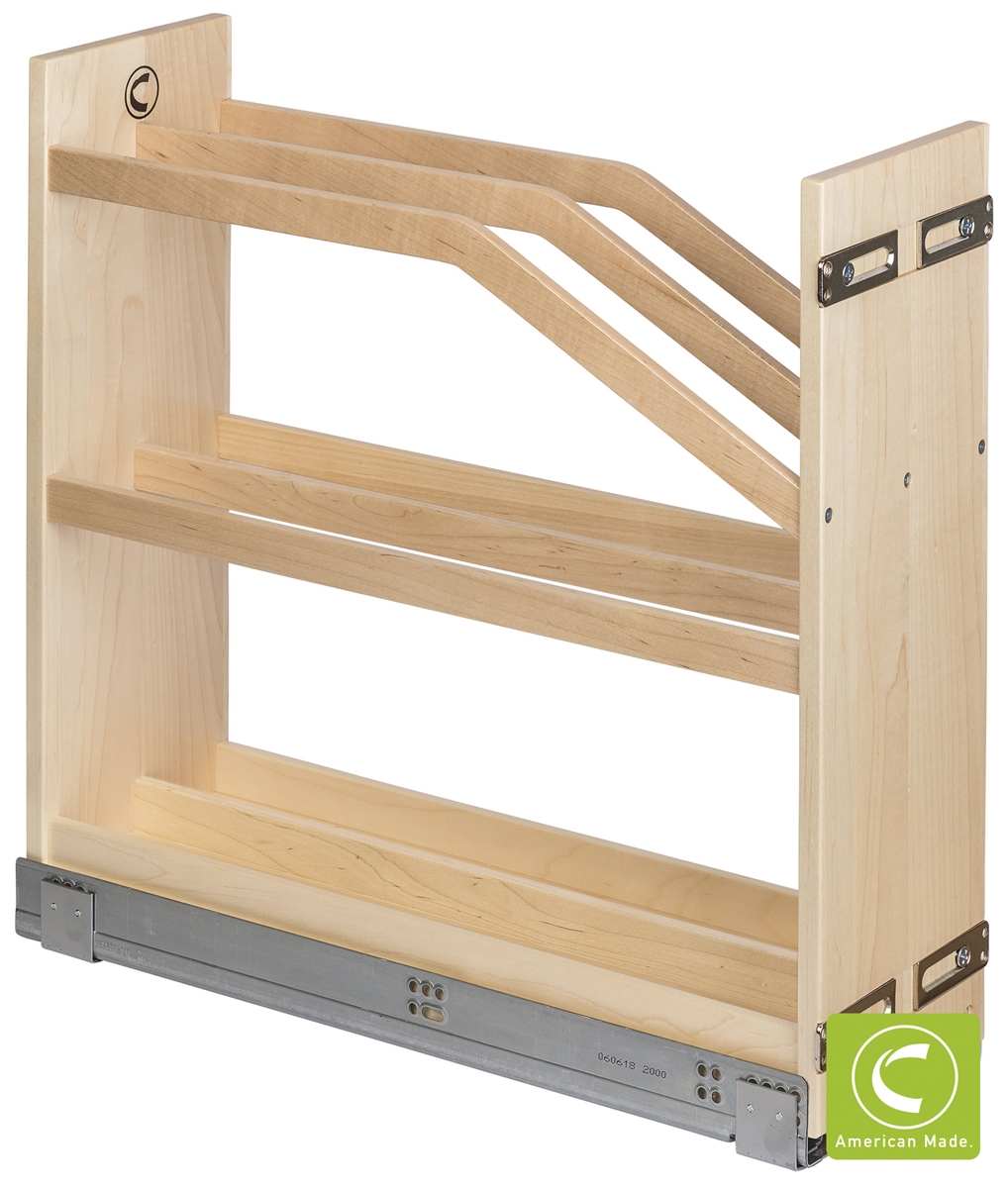 Century Components Cascade Cabinet Cleaning Organizer - Solid Maple (Fits 9